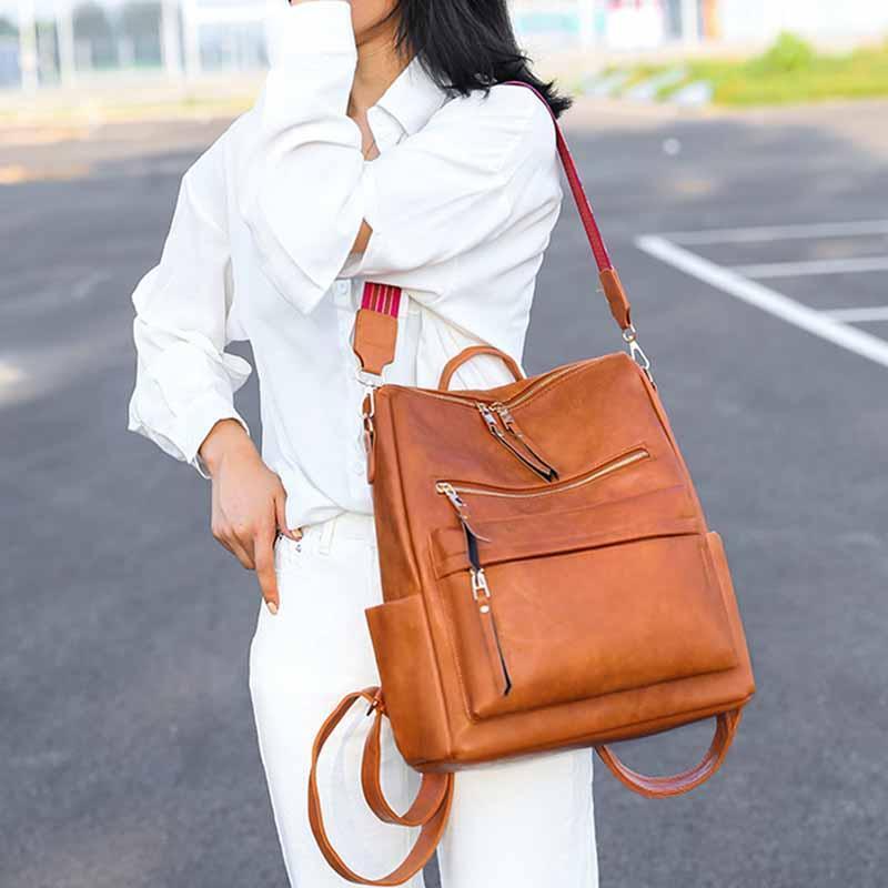 Amsoin Retro Brown Backpack