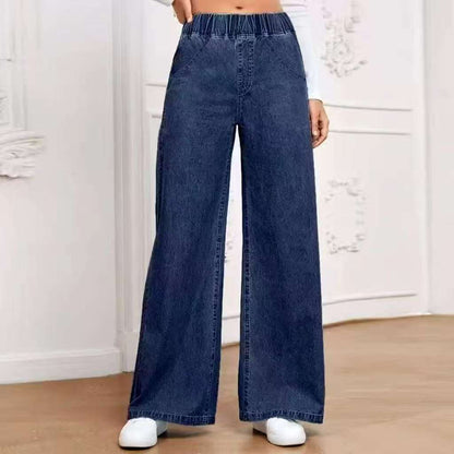 Wide Leg Jeans Straight Fashion Casual Straight Pants Women's Comfortable Street Style Trousers