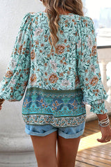 Amsoin Elegant Floral Bandage V Neck Tops