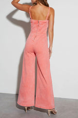 Casual Simplicity Solid Make Old Regular Jumpsuits