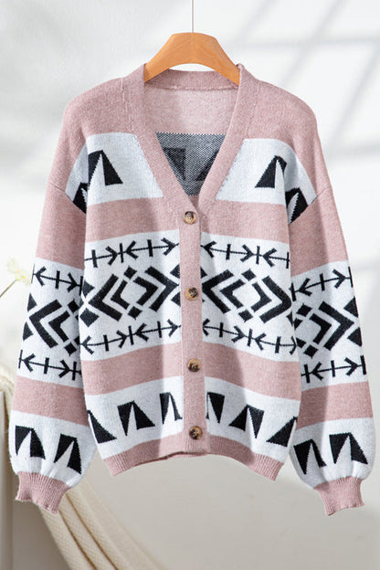Pink Knit Cardigan