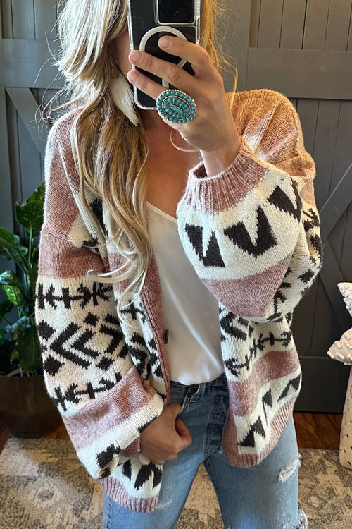 Pink Knit Cardigan