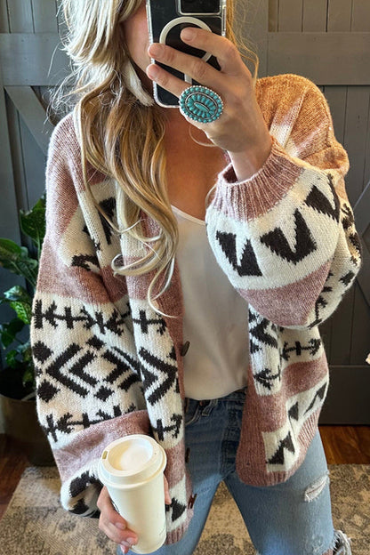 Pink Knit Cardigan