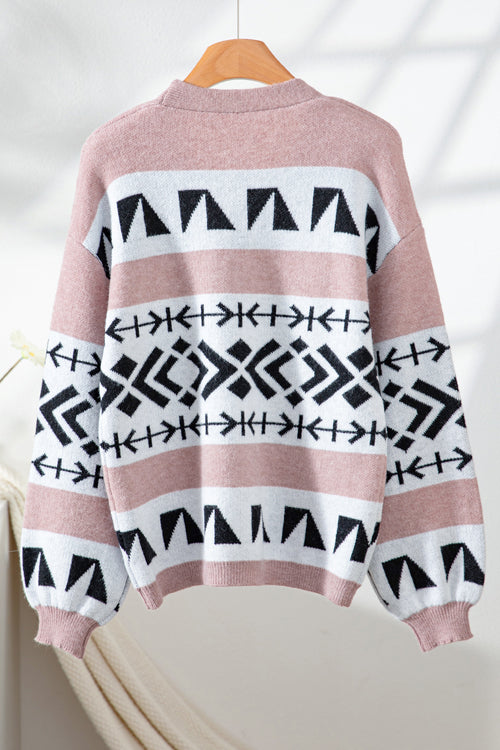 Pink Knit Cardigan