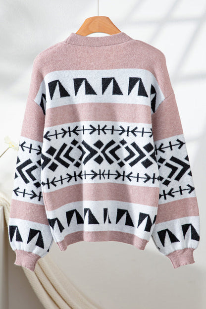 Pink Knit Cardigan