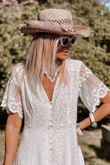 Amoin Irregular Fishtail Lace Dress