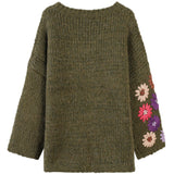 Hand chain hook thick needle thick knit sweater