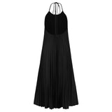 Amsoin Pleated Sling Dress