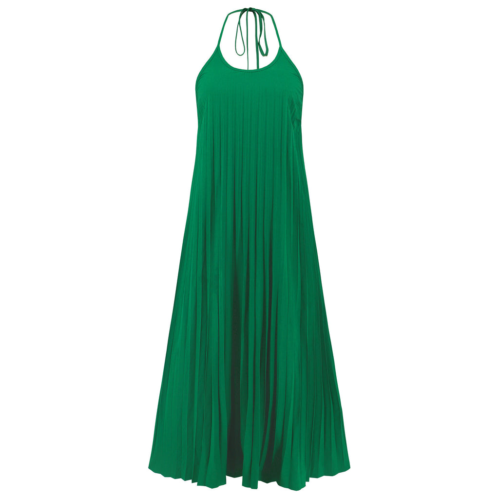 Amsoin Pleated Sling Dress