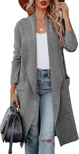 Amsoin Long high-end Woolen Coat