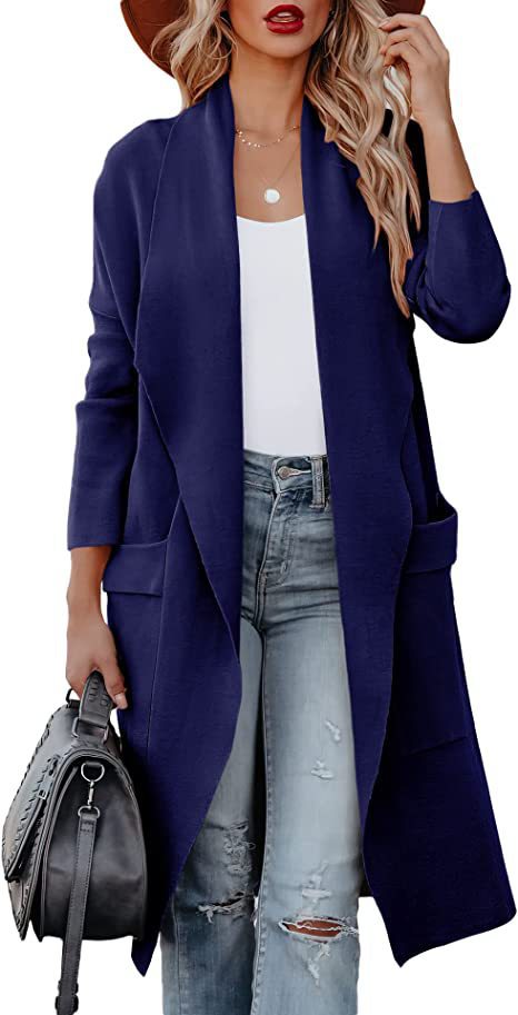 Amsoin Long high-end Woolen Coat