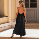 Amsoin Pleated Sling Dress