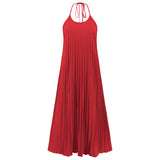 Amsoin Pleated Sling Dress