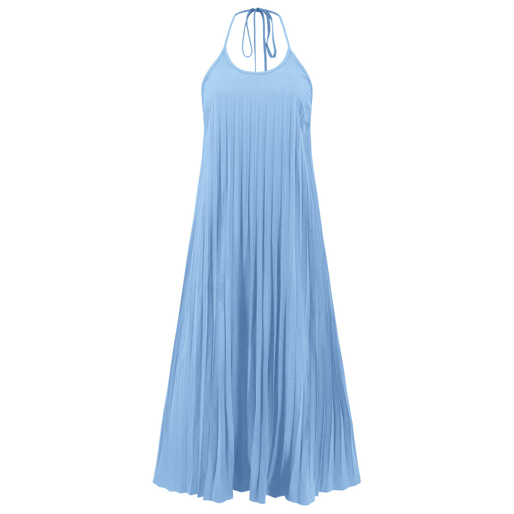 Amsoin Pleated Sling Dress