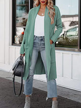 Amsoin Long high-end Woolen Coat