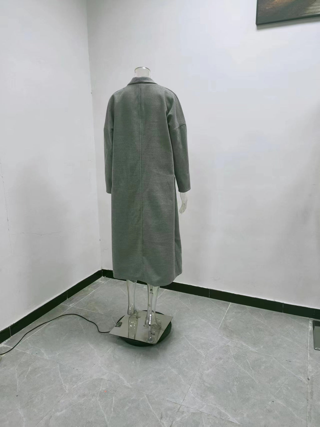 Amsoin Long high-end Woolen Coat