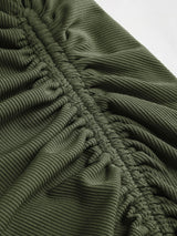 Drawstring Wrap Short Sheath Dress