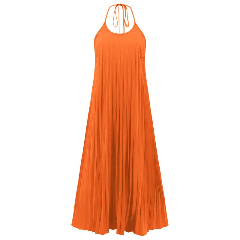 Amsoin Pleated Sling Dress