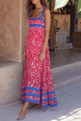 Amsoin Wavy Print Cami Dress