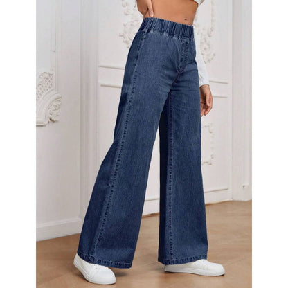 Wide Leg Jeans Straight Fashion Casual Straight Pants Women's Comfortable Street Style Trousers