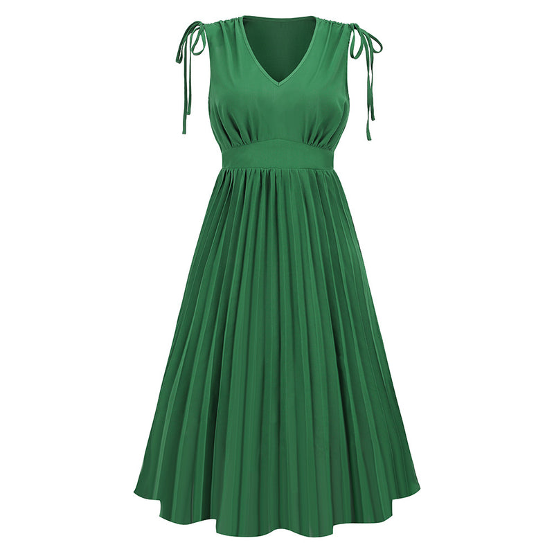 Women's Fashion Slim-fit Pleated Dress
