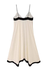 Two-Color Block Slip Dress