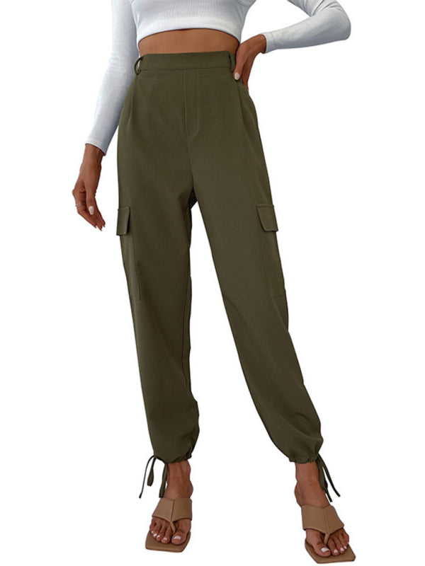 Blue Zone Planet | women's trousers solid color casual pants-[Adult]-[Female]-2022 Online Blue Zone Planet