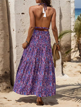 New printed holiday style suspender dress-[Adult]-[Female]-2022 Online Blue Zone Planet