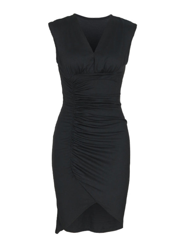 New sleeveless black slim fit dress-[Adult]-[Female]-2022 Online Blue Zone Planet