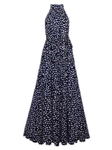 Amsoin Halter  Polka Dot Dress