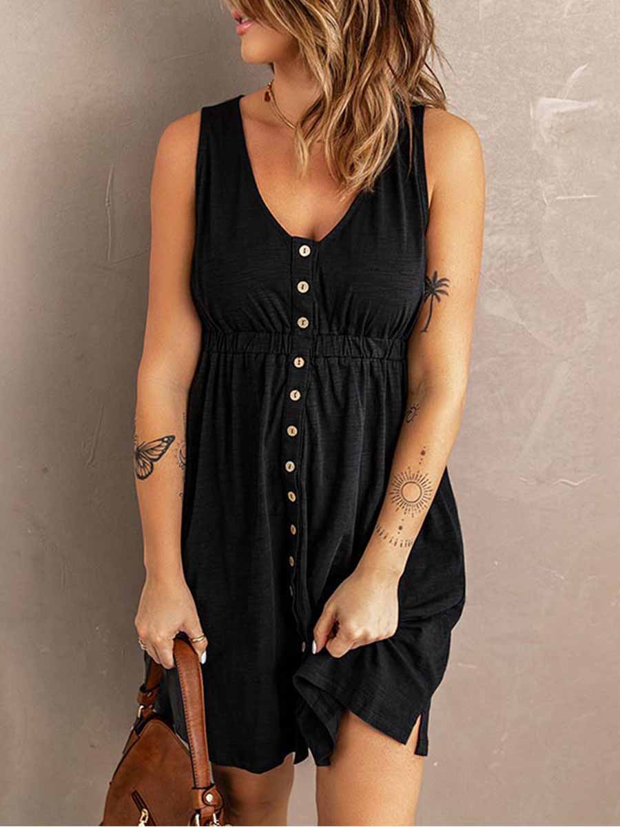 Amsoin Casual Vest Dress