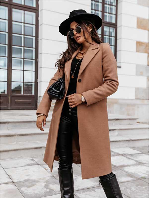 Amsoin Popular Long Style Overcoat