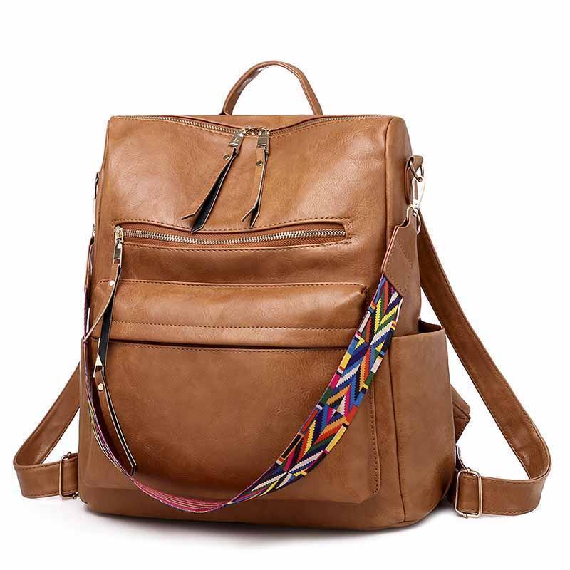 Amsoin Retro Brown Backpack