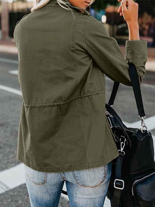 Amsoin Casual lapel Jackets With Pocket