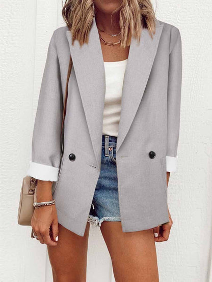 Amsoin Fashion Slim-Fit Blazer