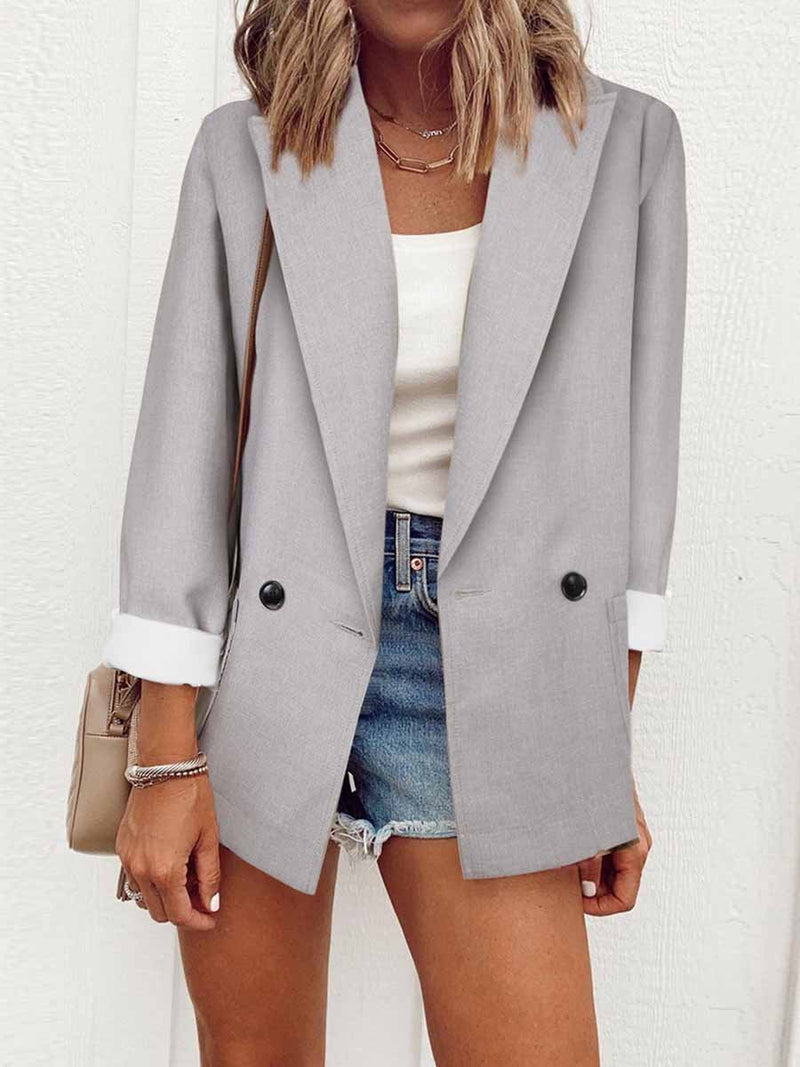 Amsoin Fashion Slim-Fit Blazer