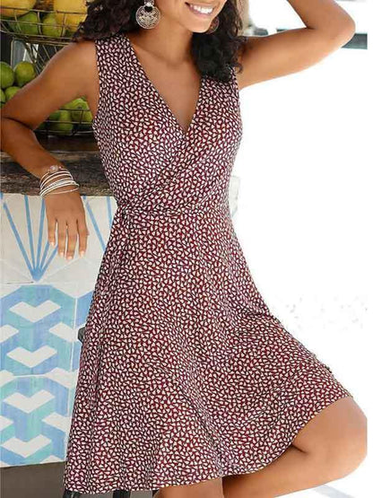 Amsoin Stylish Floral Dress