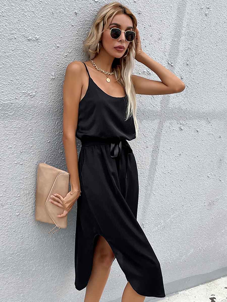 Amsoin Casual Strap dress