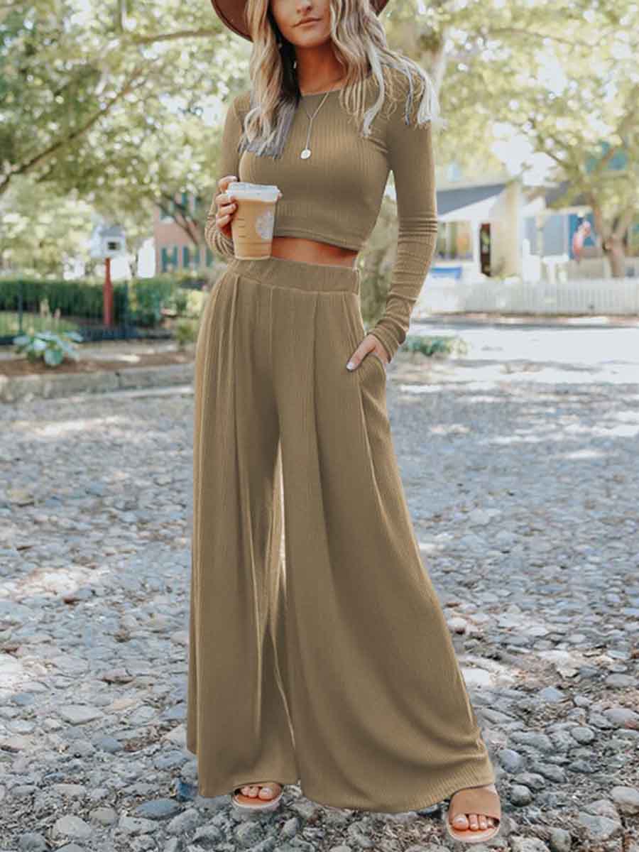 Amsoin Casual Two Piece Set