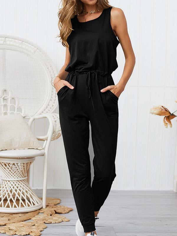 Amsoin High Waist Jumpsuit