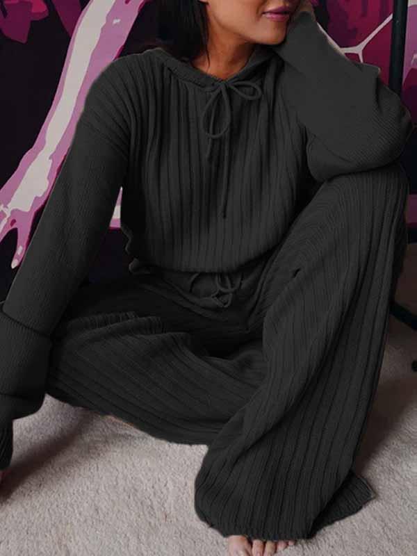 Amsoin Loose Hooded Two Sets