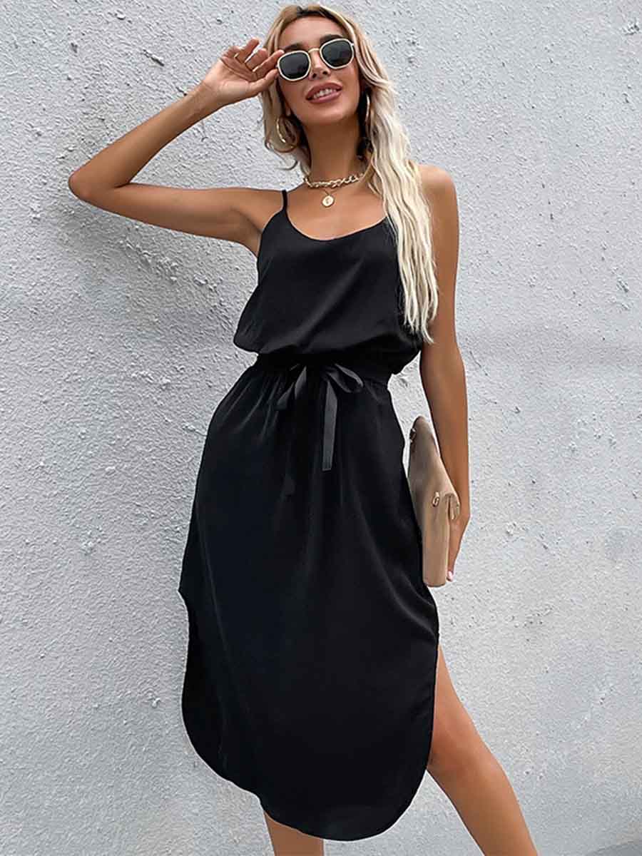 Amsoin Casual Strap dress