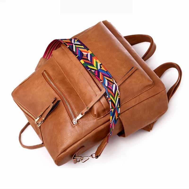 Amsoin Retro Brown Backpack