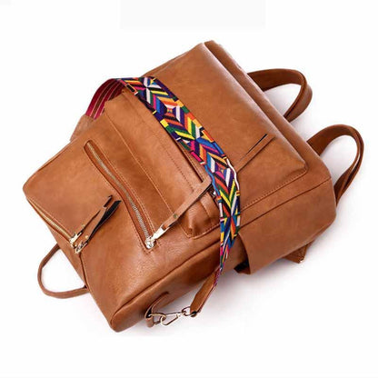 Amsoin Retro Brown Backpack