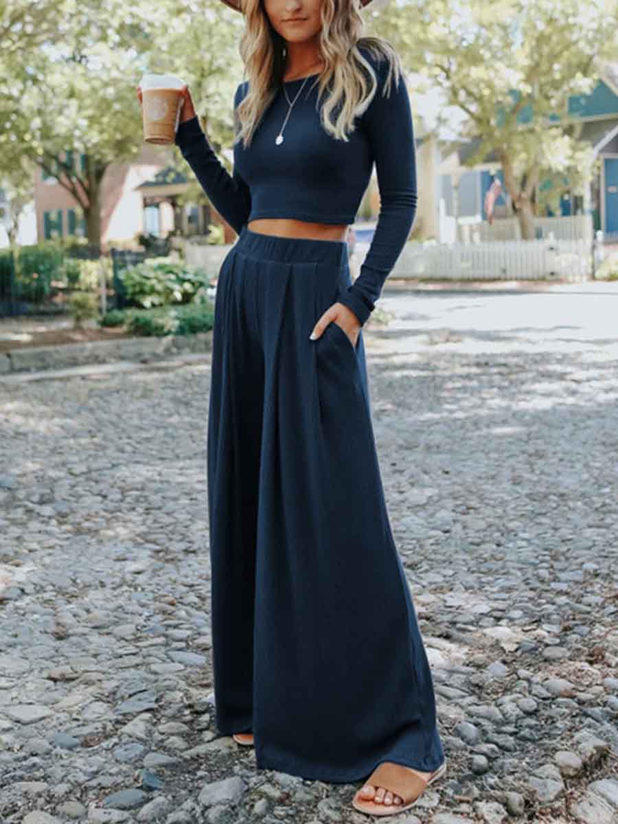 Amsoin Casual Two Piece Set