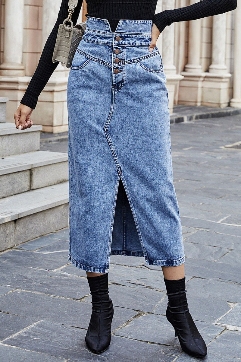 Fashion Street Solid Asymmetrical Type A Bottoms