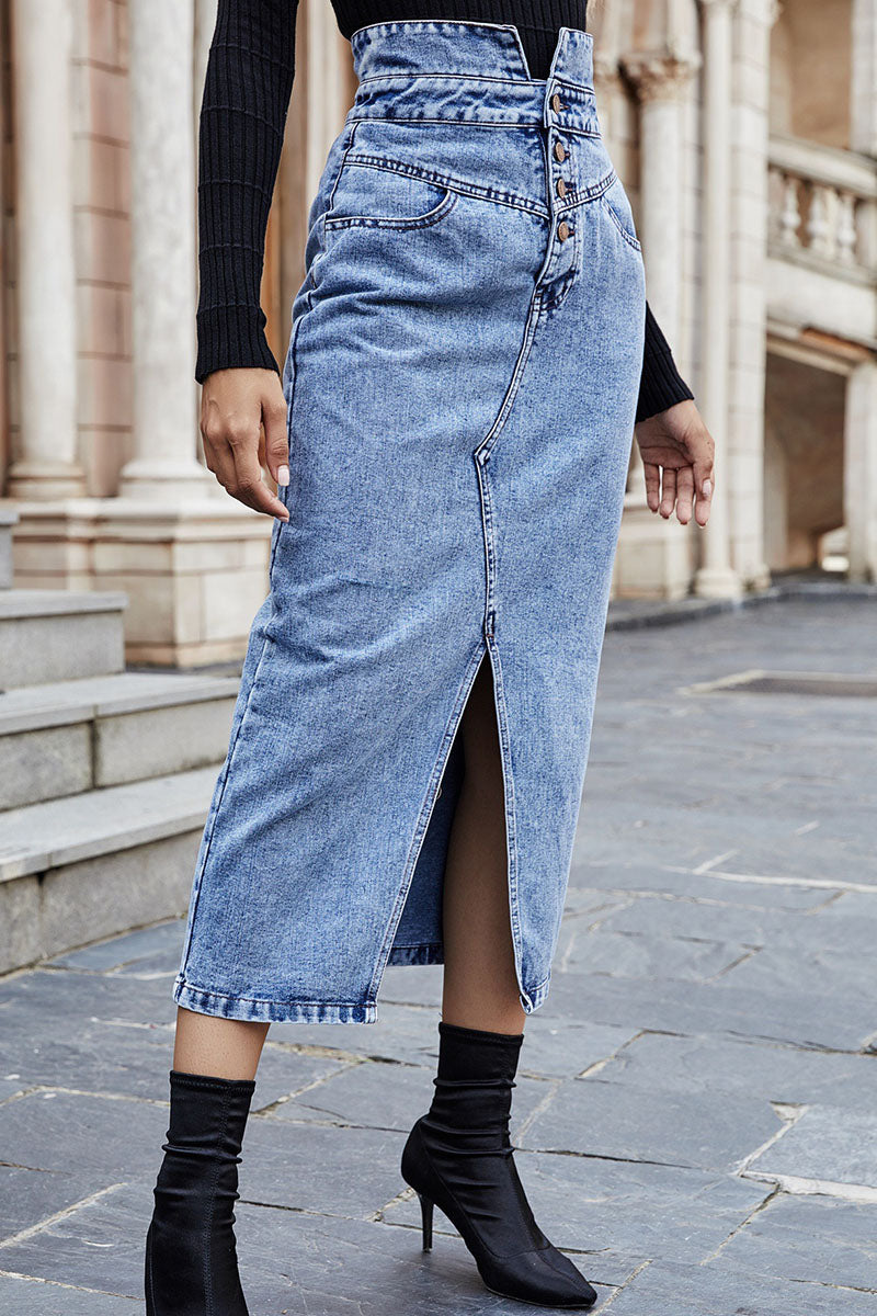 Fashion Street Solid Asymmetrical Type A Bottoms