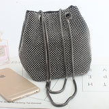Amsoin Fashion Casual Rhinestone Bucket Bags(3 Colors)