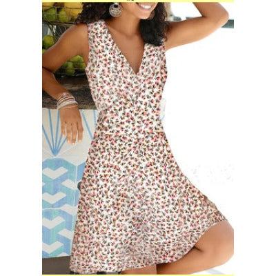 Amsoin Stylish Floral Dress