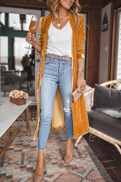 Amsoin Patchwork Cardigan Collar Outerwear(7 Colors)